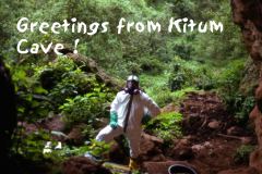 Richard Preston at Kitum Cave, Mt. Elgon, Kenya. Photo by Frederic D. Grant.